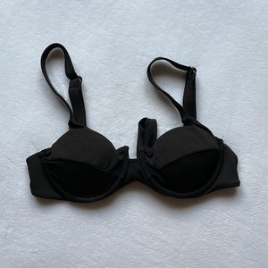 Black tie padded women’s bikini top